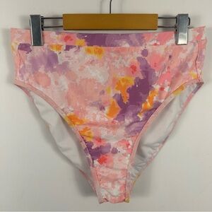 Jessica Simpson Pink and Purple Kids Swim Bottoms L NWOT